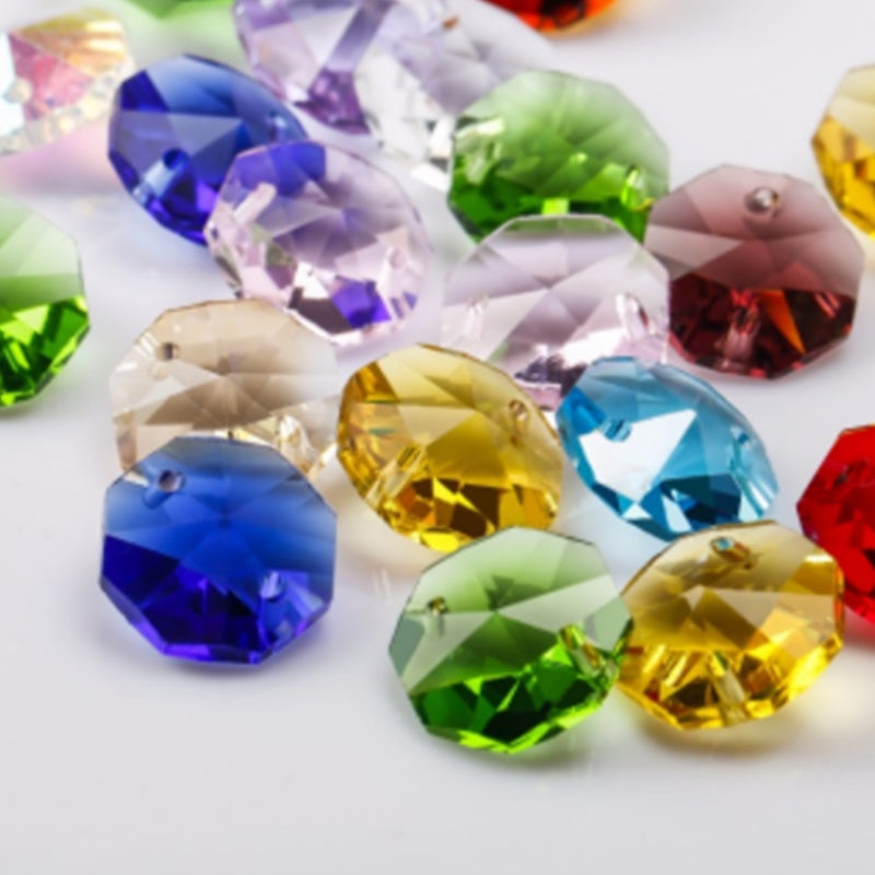 colored crystal prisms